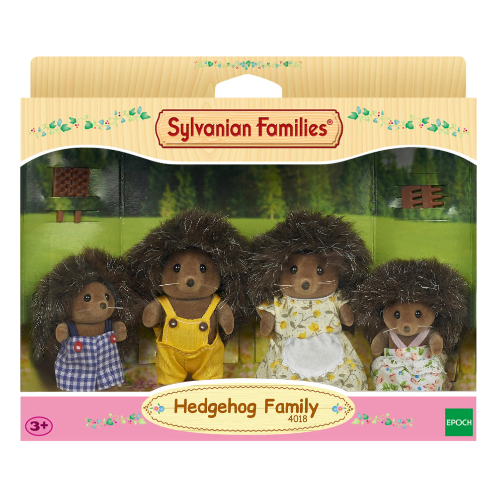 Sylvanian Families Hedgehog Family von Stachel Mother, Father, Children, Franz, Elisabeth, Maximilian, Sophia, Figures, 3122