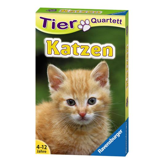Ravensburger Card Games Animal Quartets Cats, Card Game, Quartet, Card Game, Playing Cards, Animals, 20421 2