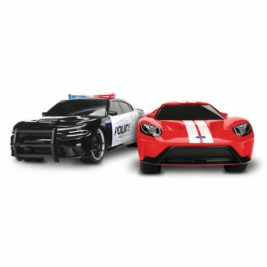 Dickie Toys RC Twin Pack, 2er Set, Ferngesteuertes Auto, RC-Auto, Spielzeugauto, Rennauto, 251109002