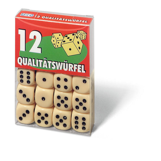 Ravensburger dice, set of 12, quality dice, dice game, accessories, game accessories, transparent box, 27097 2