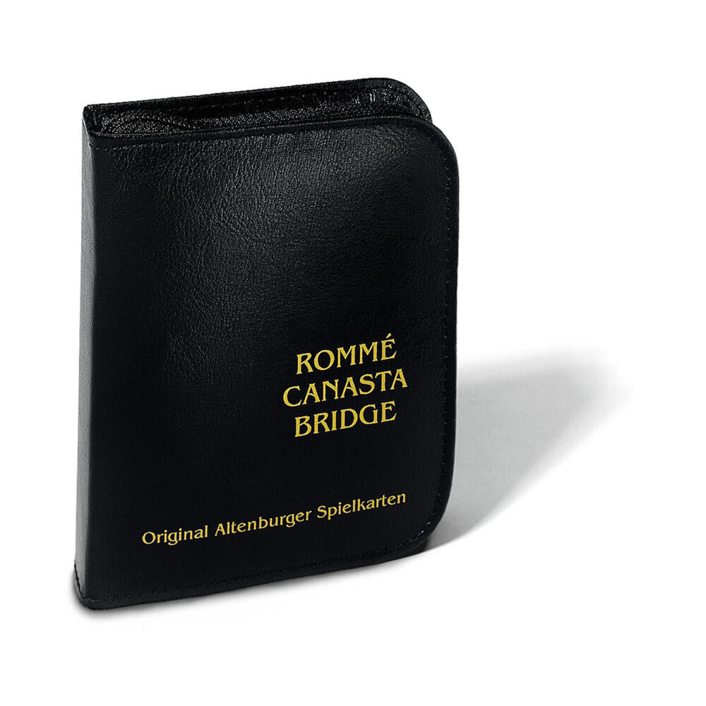 Ravensburger FX Schmid Rommé / Canasta / Bridge with pad and pencil, traditional playing cards, card game, card game, card games, imitation leather case, 27073 6