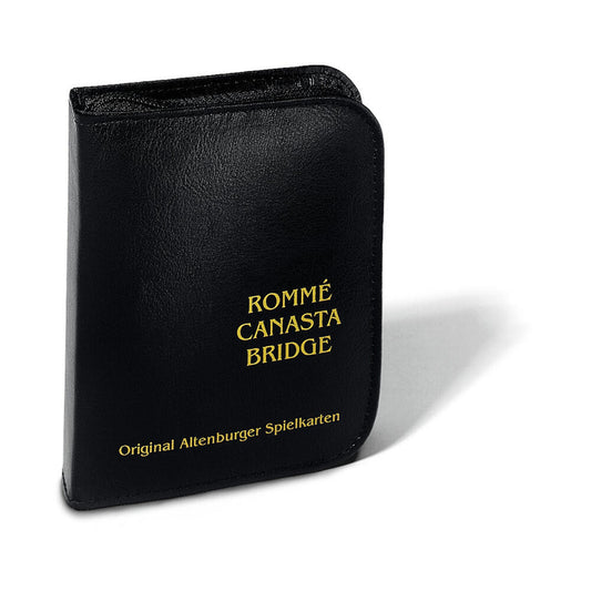 Ravensburger FX Schmid Rommé / Canasta / Bridge with pad and pencil, traditional playing cards, card game, card game, card games, imitation leather case, 27073 6