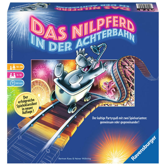 Ravensburger Adult Games Hippo In The Roller Coaster, Party Game, Classic Games, Parlor Game, Board Game, Adult Game, 26772 9