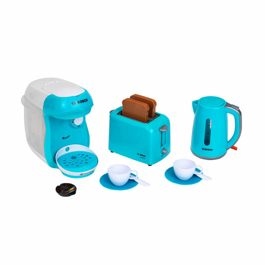 Theo Klein Bosch Breakfast Set 2021, 9 pcs., Kettle, Coffee Machine, Toaster, Children's Kitchen, Children's Toy, 9519