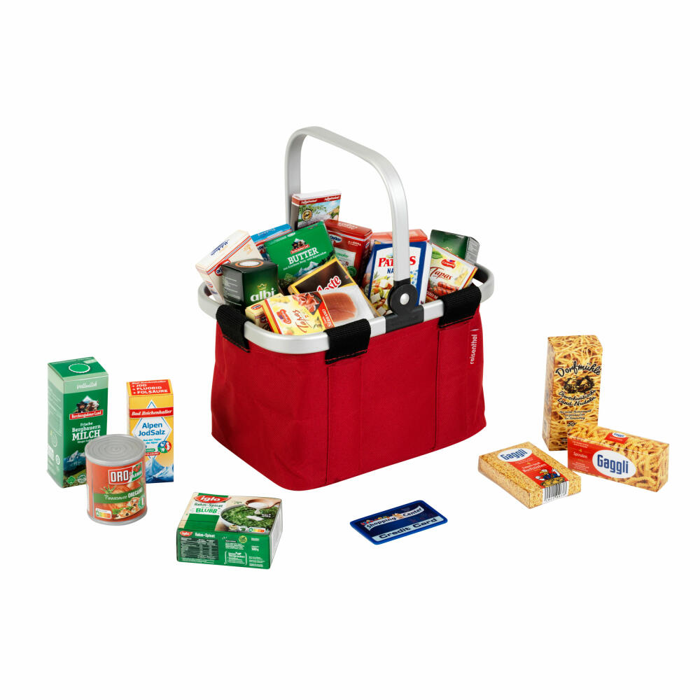Theo Klein reisenthel Shopping Basket Mini, Filled, Accessories Shop, Food, Children's Toys, 9619